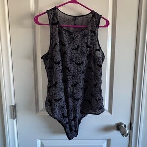 Torrid spiderweb and bats bodysuit